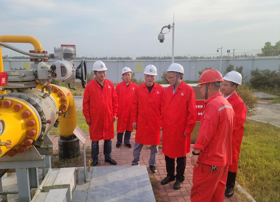 市政府副秘書(shū)長(zhǎng)、發(fā)改委主任李文勝一行至第二天然氣門(mén)站調(diào)研